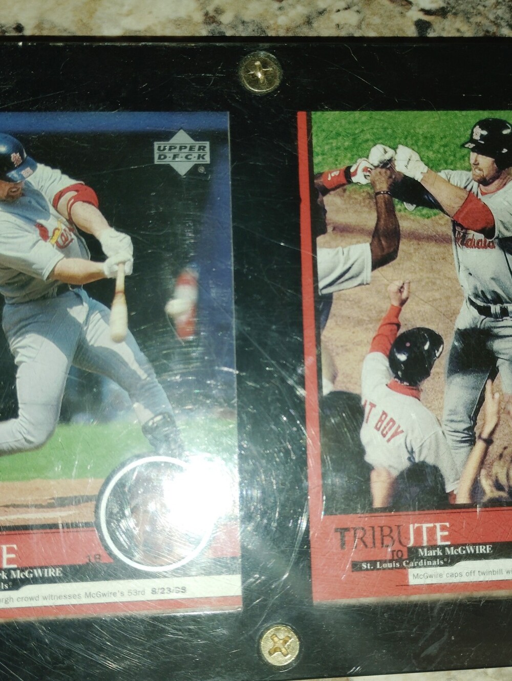 Mark McGwire Tribute Baseball Card - Red Accent - Picture 3 of 4